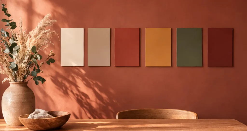 Warm Color PaletteWall